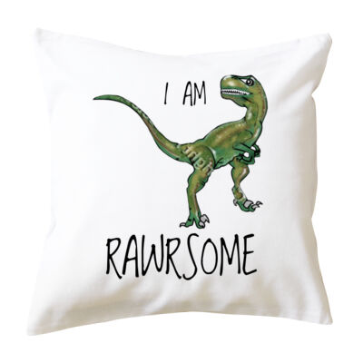 Raptor I am RAWRSOME Cushion Cover Thumbnail
