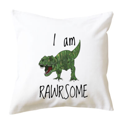 T- Rex I am RAWRSOME Cushion Cover Thumbnail