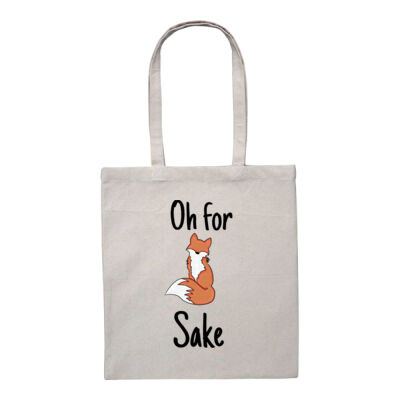 Oh for fox sake Canvas Tote with Gusset Thumbnail