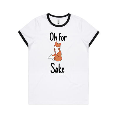 Oh for fox sake Ringer Tee Thumbnail