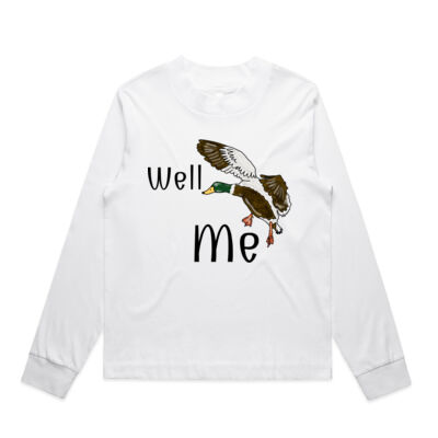 Well Duck Me Womens mock longsleeve tee  Thumbnail