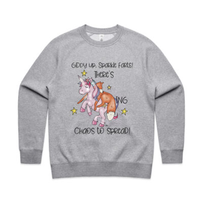 Giddy Up sparkle farts womens supply crew Thumbnail
