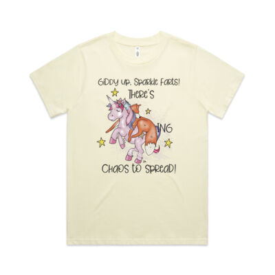 Giddy Up sparkle farts womens classic t-shirt Thumbnail